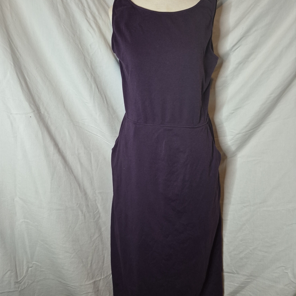 Indigo Sleeveless Maxi Dress in Deep Plum
